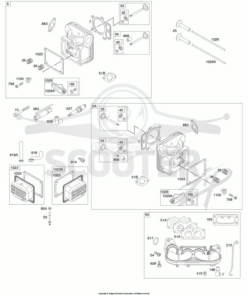 Cylinder Head, Rocker Arm Cover, Intake Manifold