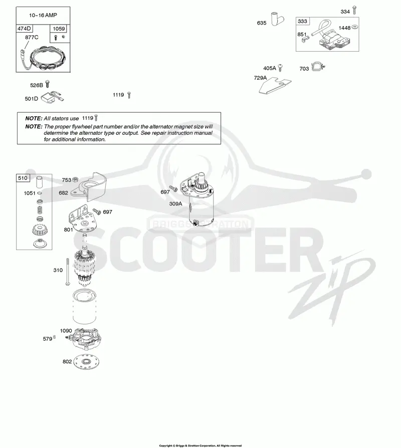 Alternator, Electric Starter, Ignition