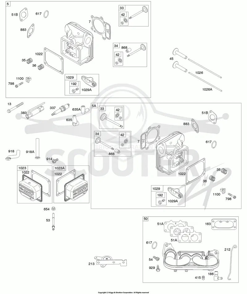 Cylinder Head, Rocker Arm Cover, Intake Manifold