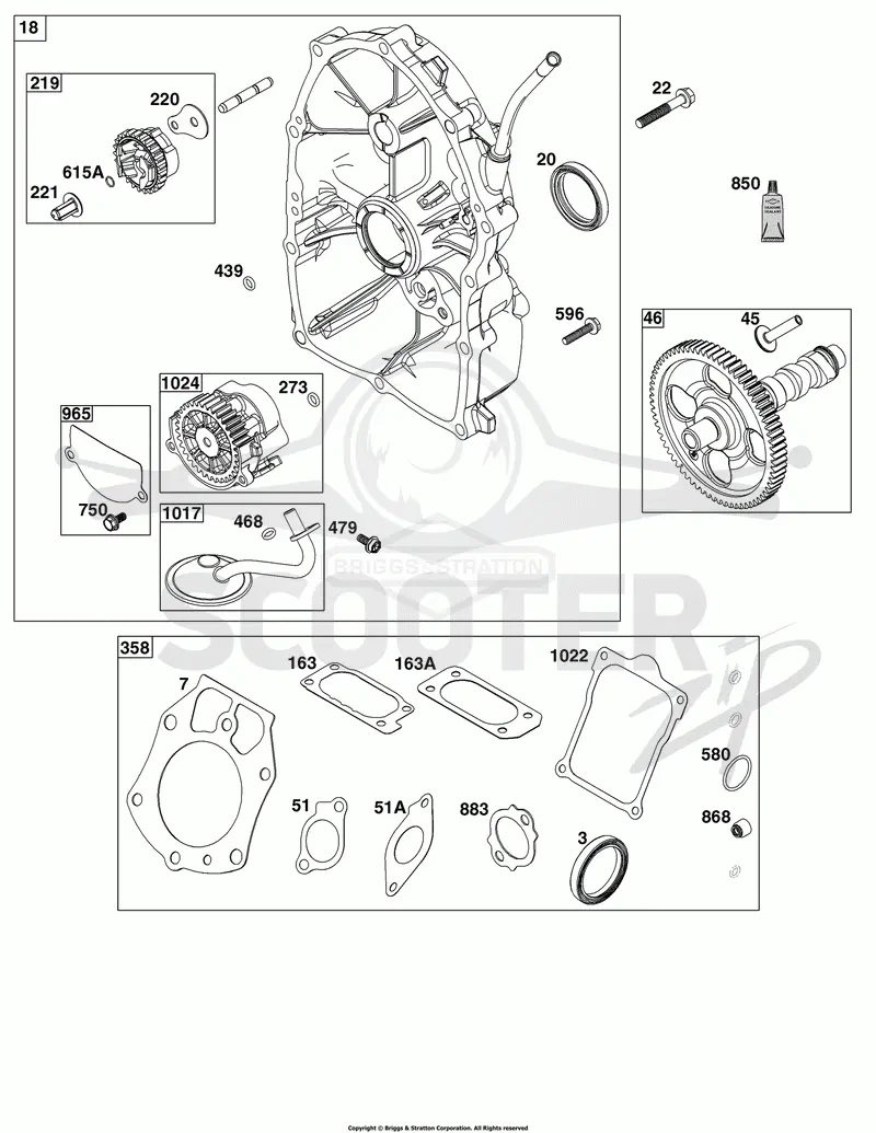 Crankcase Cover/Sump Group