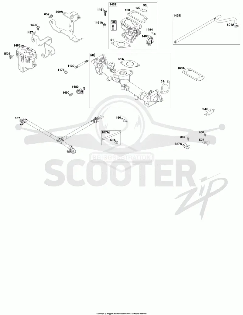 Throttle Body, and Fuel Supply Group