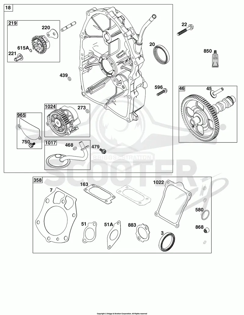 Crankcase Cover/Sump Group