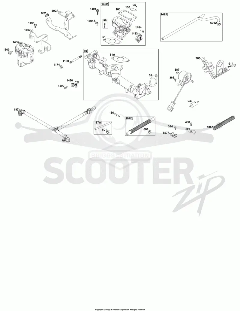 Throttle Body, and Fuel Supply Group