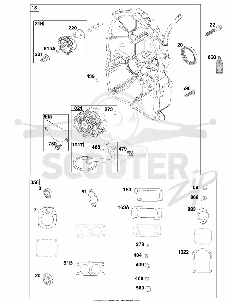 Crankcase Cover/Sump Group