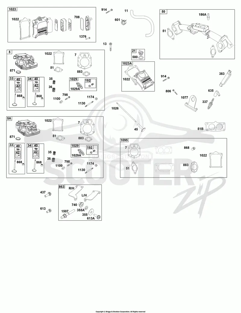 Cylinder Head and Exhaust Group