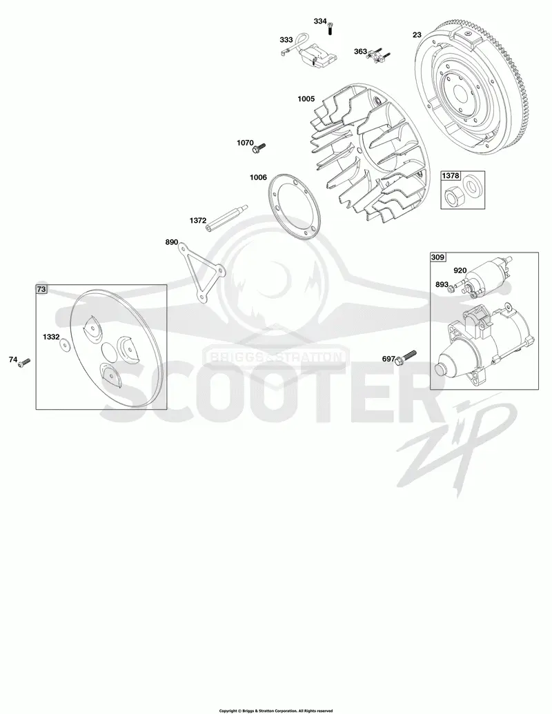 Flywheel, Ignition, and Starter Group