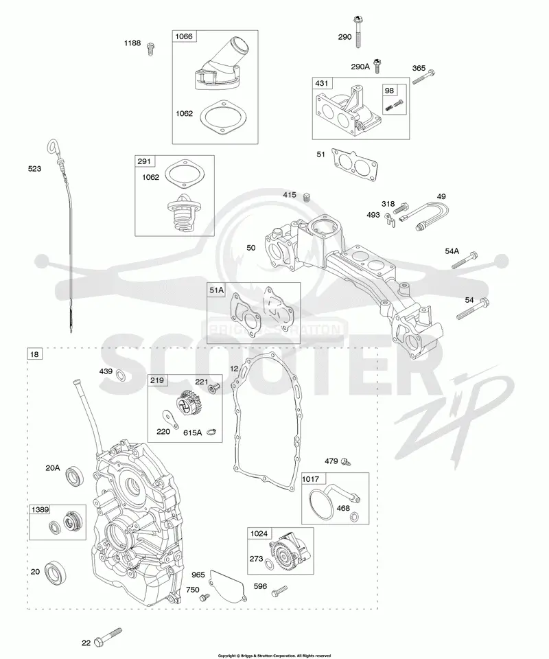 Crankcase Cover/Sump, Intake Manifold