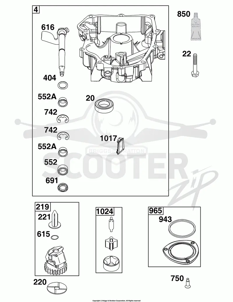 Crankcase Cover/Sump Group