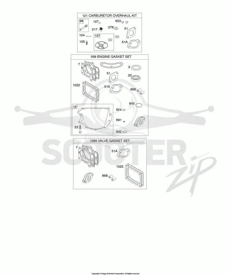 Engine Gasket Set, Valve Gasket Set