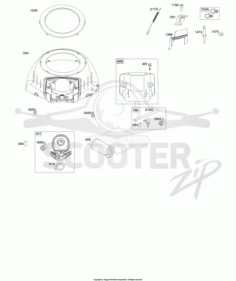 Blower Housing, Air Cleaner