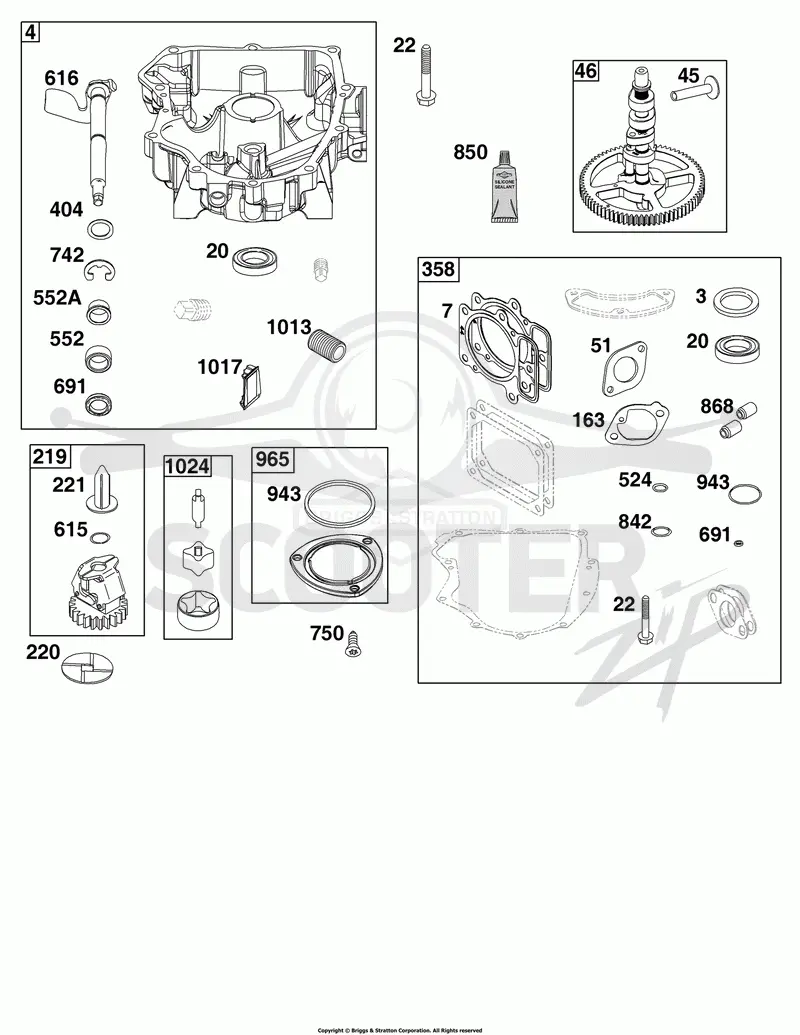 Crankcase Cover/Sump Group