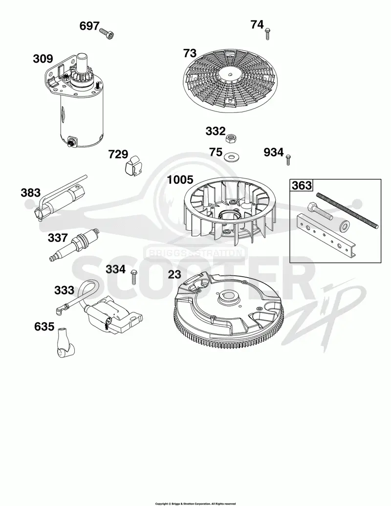 Flywheel, Ignition, and Starter Group