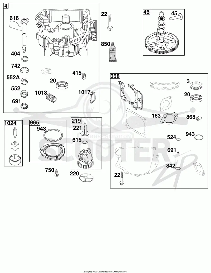 Crankcase Cover/Sump Group