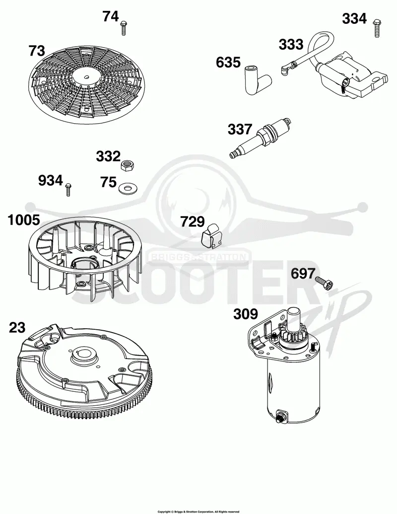 Flywheel, Ignition, and Starter Group