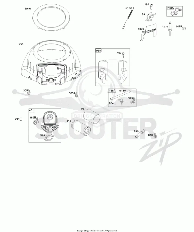Blower Housing, Air Cleaner