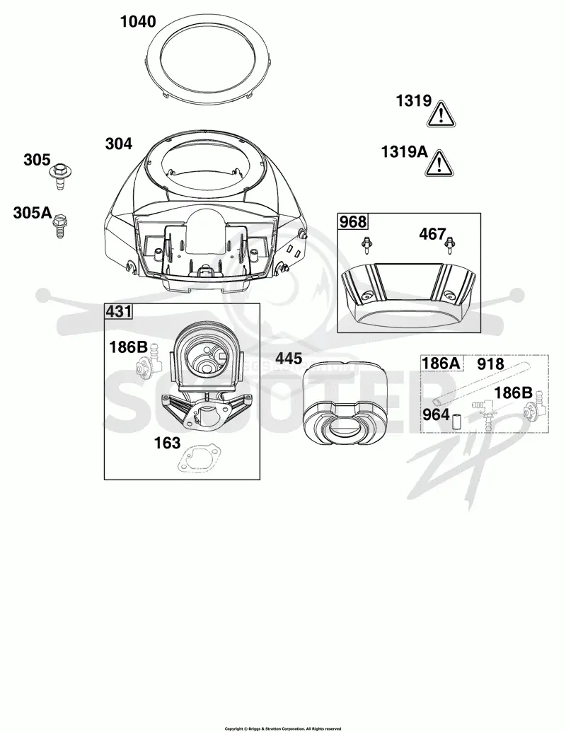 Blower Housing and Air Cleaner Group
