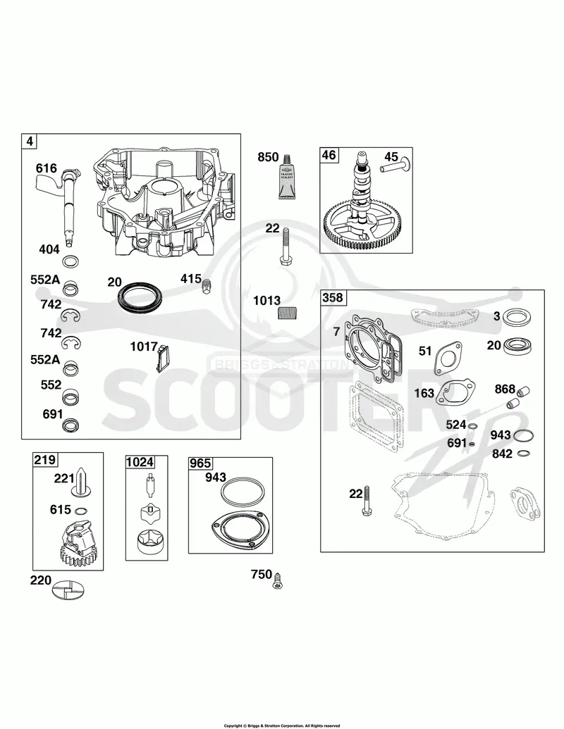Crankcase Cover/Sump Group