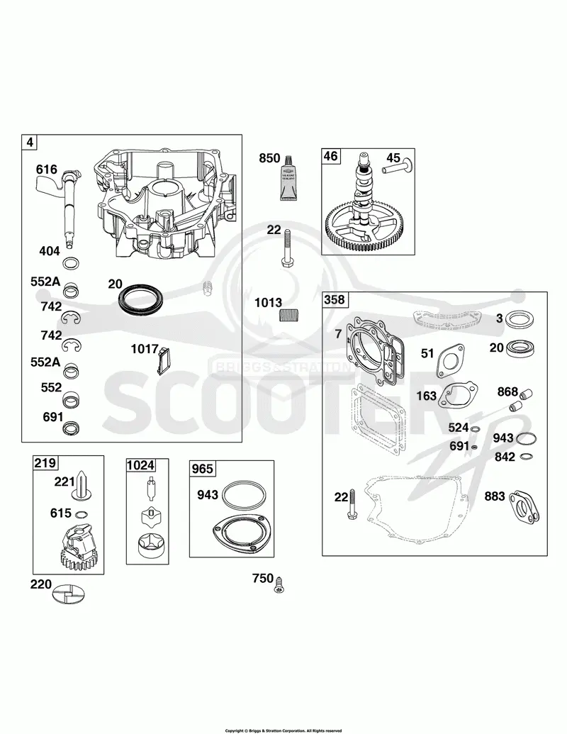 Crankcase Cover/Sump Group