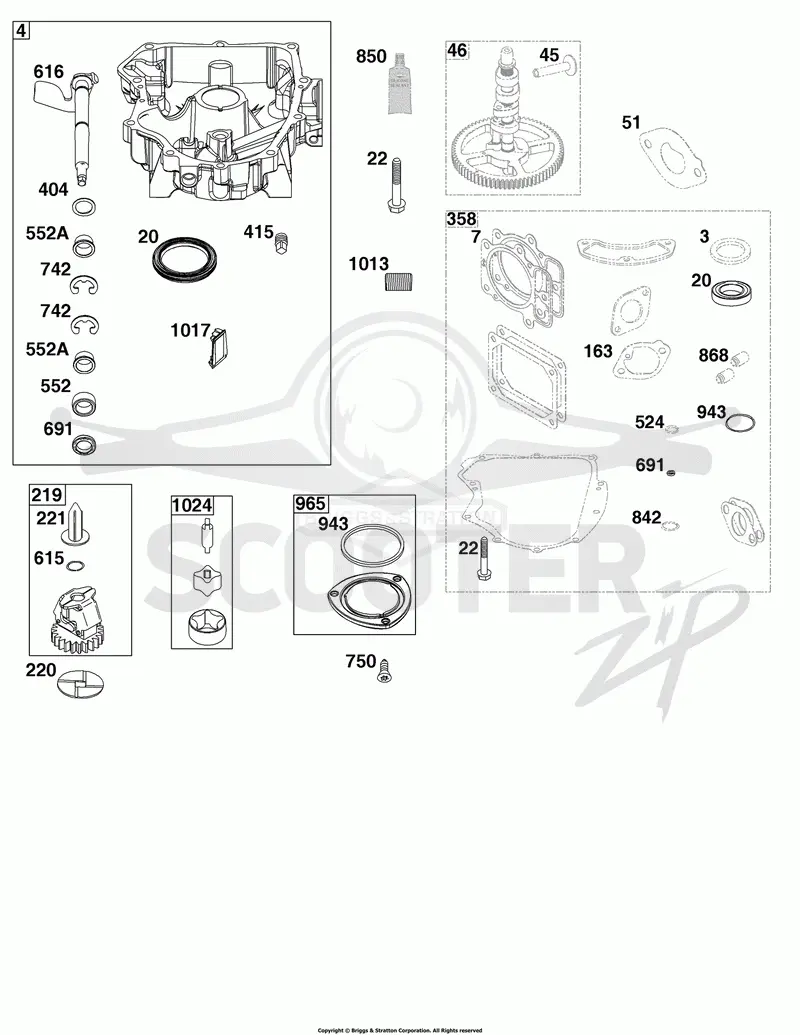 Crankcase Cover/Sump Group