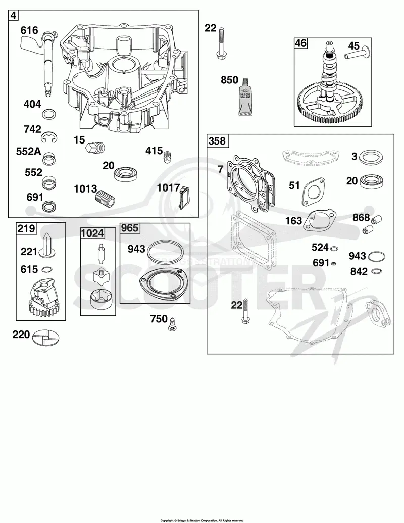 Crankcase Cover/Sump Group