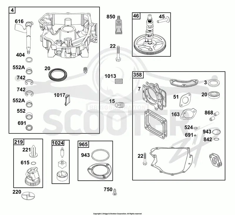 Crankcase Cover/Sump Group
