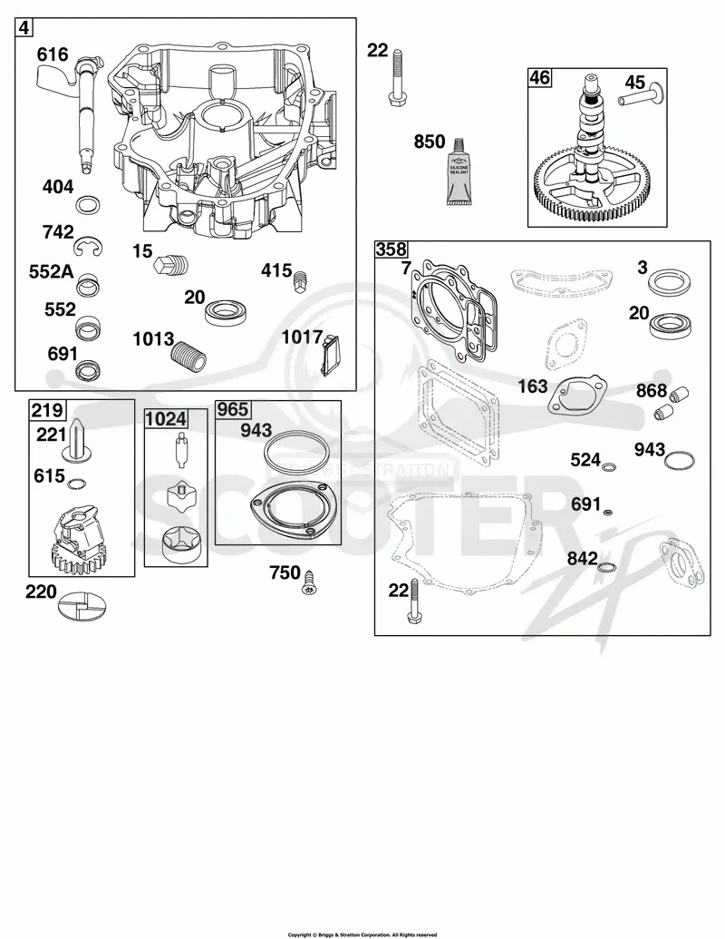 Crankcase Cover/Sump Group