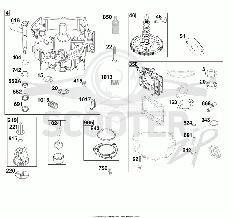 Crankcase Cover/Sump Group