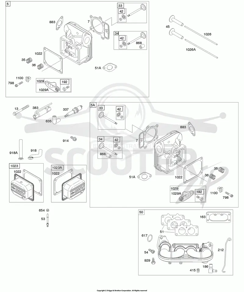 Cylinder Head, Rocker Arm Cover, Intake Manifold