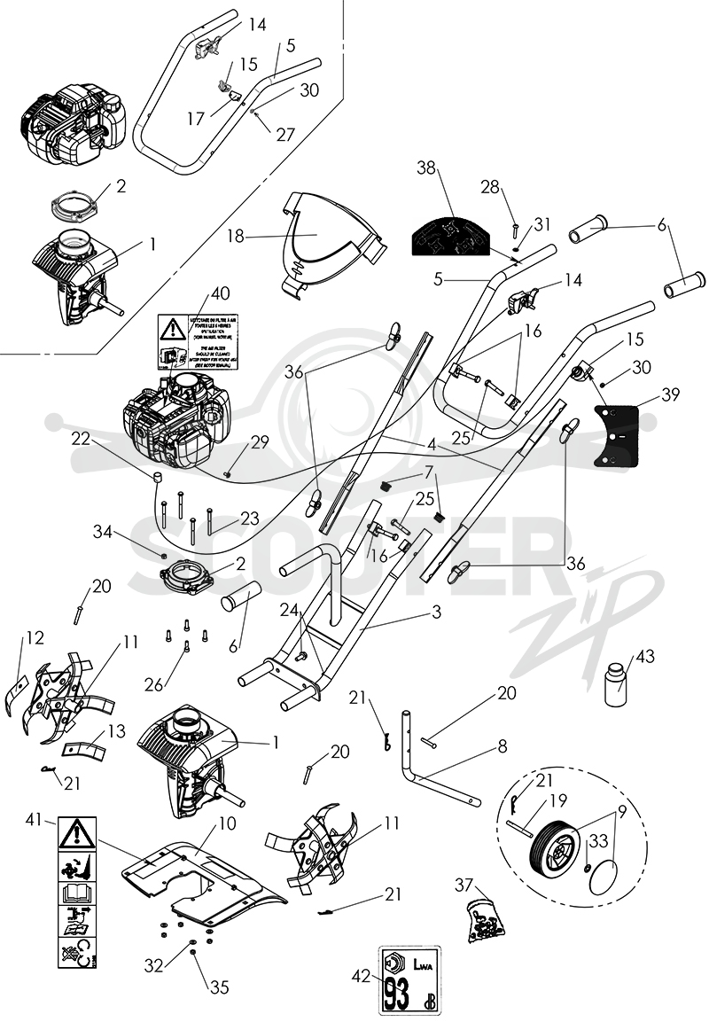 CAIMAN Supertiller MB 25H схема 01