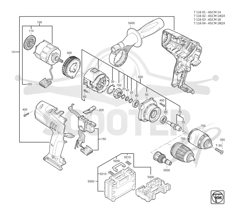 71160400940 - ASCM 18 QX (18V)