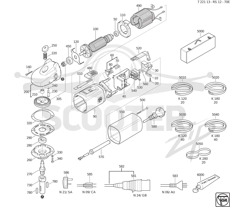 72211350014 - RS 12-70 E (50Hz, 230V)