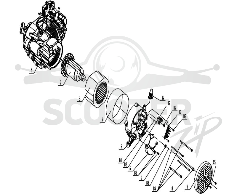 2. Ротор, статор (с 2019 года (с s/n 30041901711))