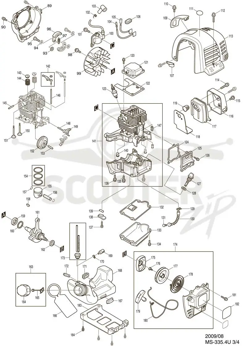 DOLMAR MS-335.4T схема 3