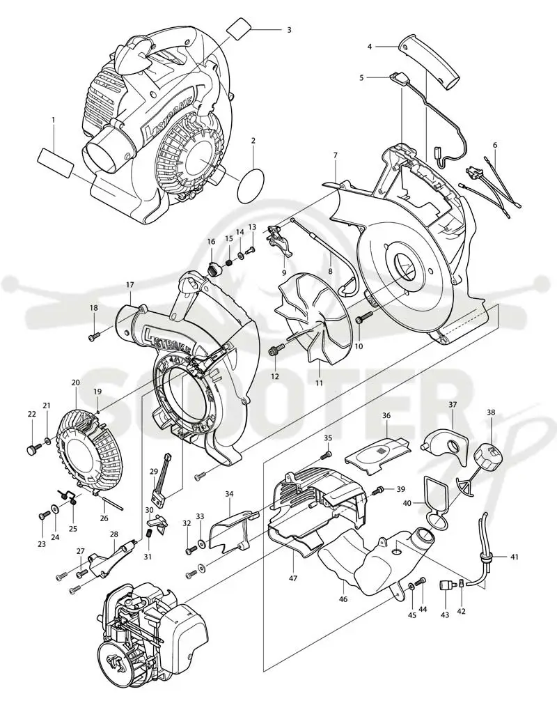 Dolmar PB-252.4 схема 1