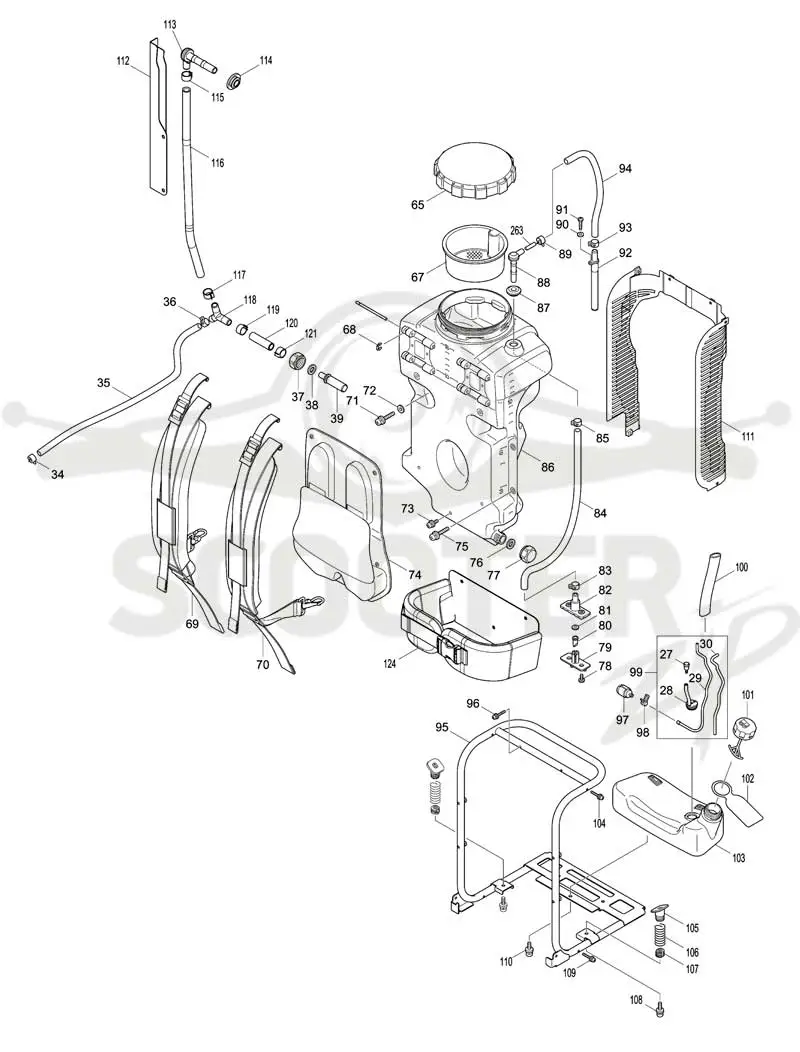 DOLMAR SP-7650.4R схема 2
