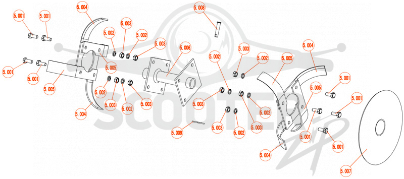 5. Фреза левая