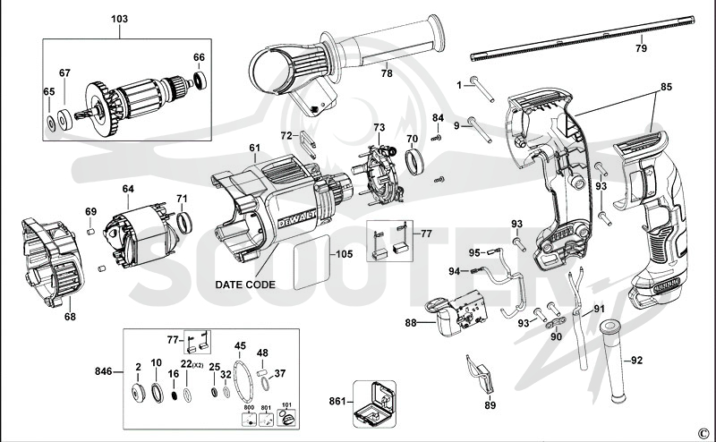 Handle switch sa