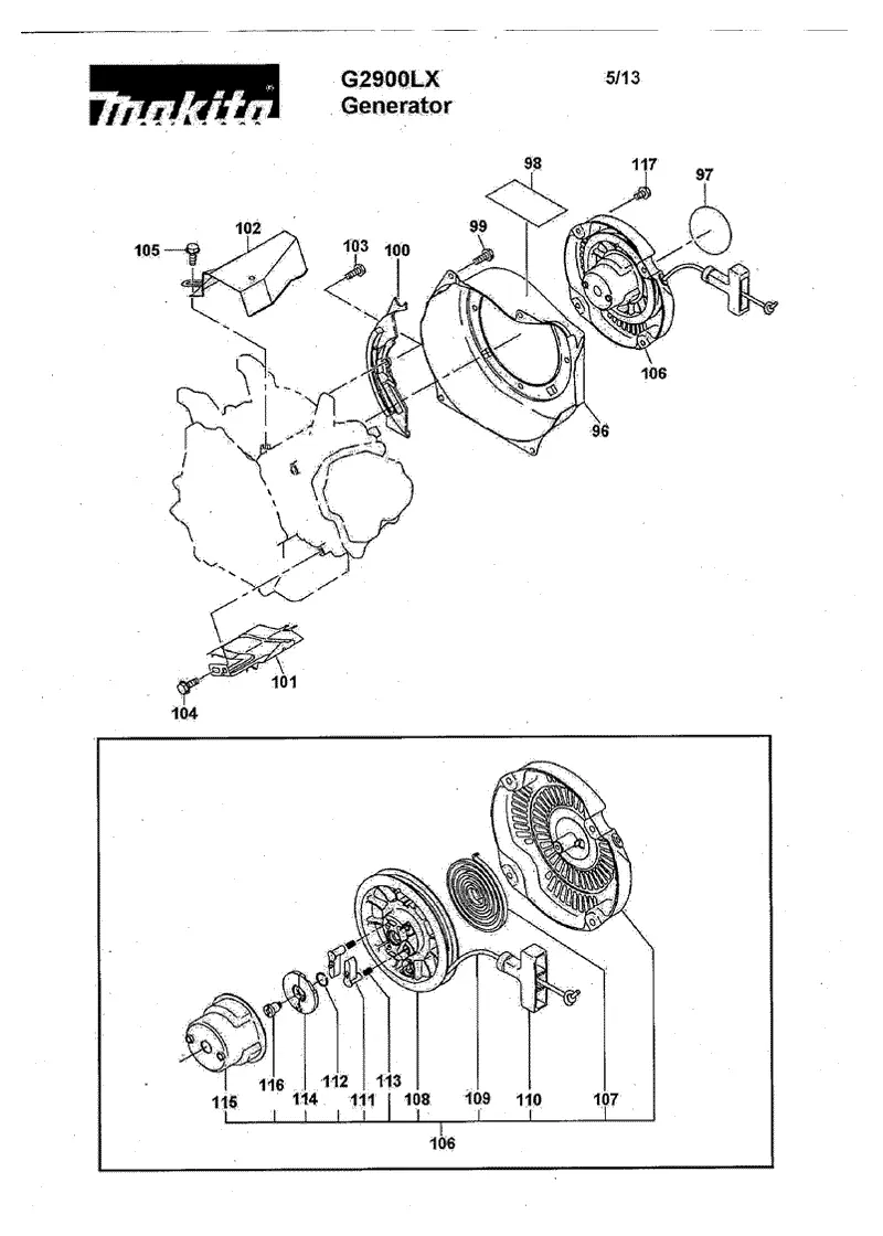 Makita G2900LX, стр.5