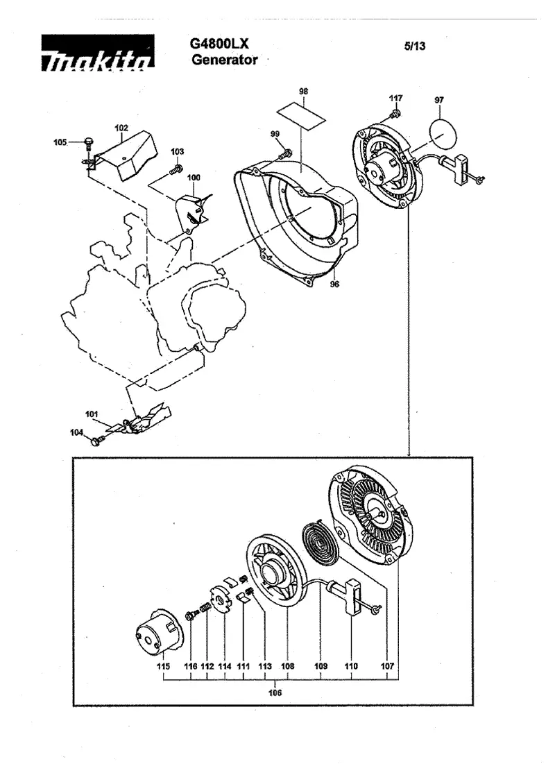 Makita G4800LX, стр.5