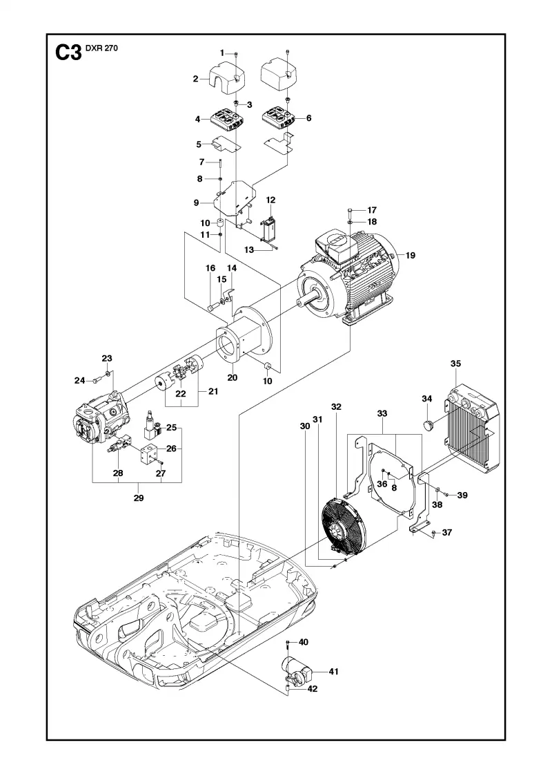 Hydraulic pump - motor