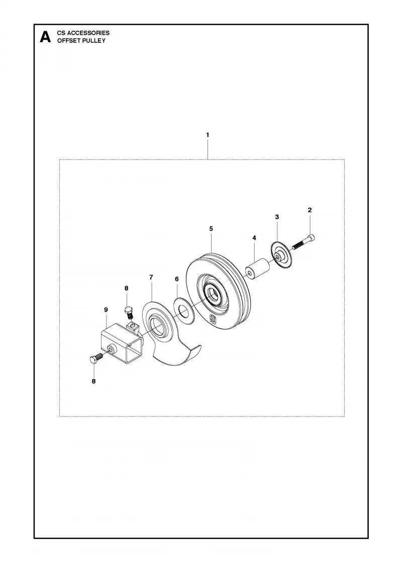 Offset pulley