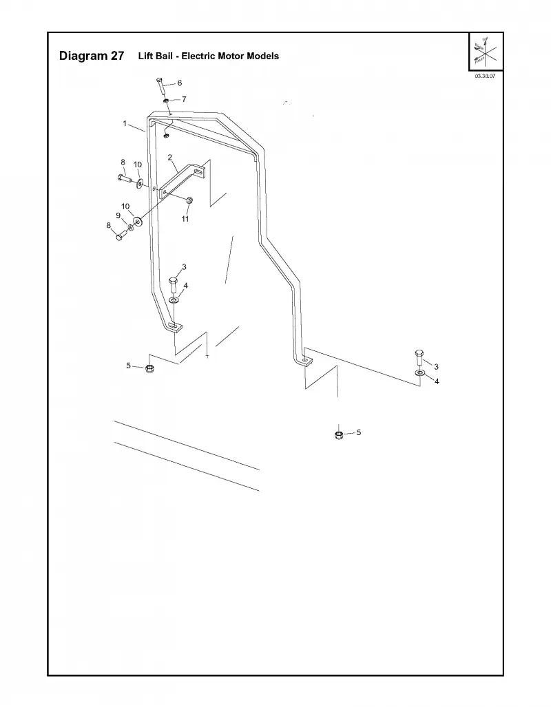 Lift bail - electric motor models