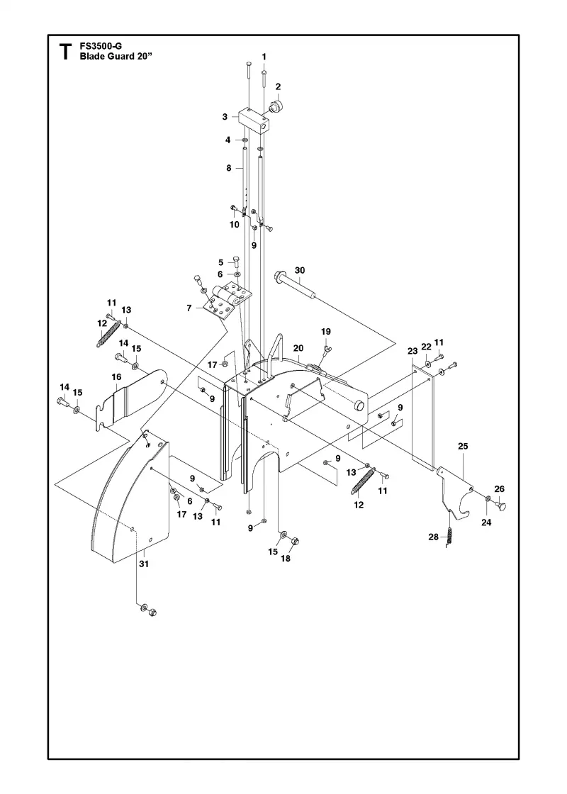 Blade guard - 20”