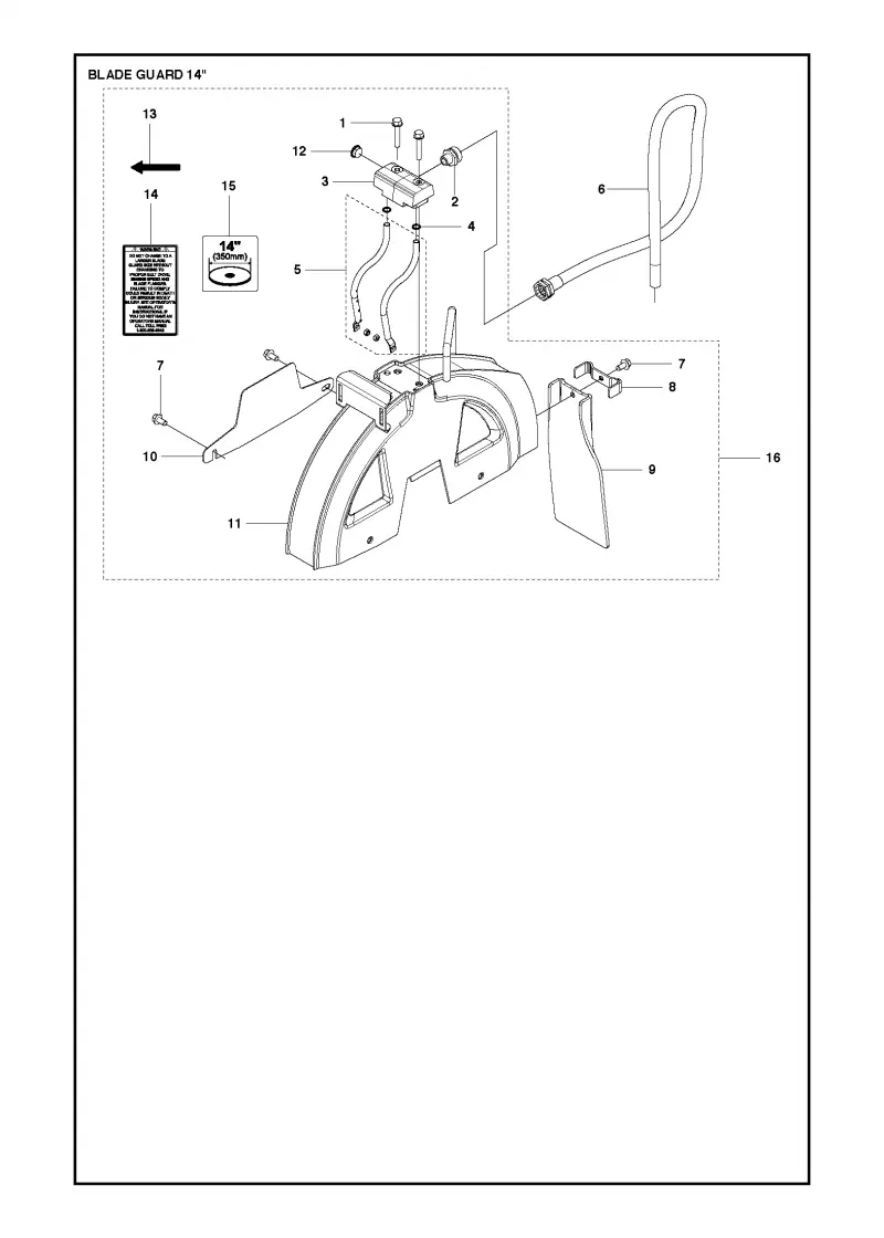 Blade guard - 14”