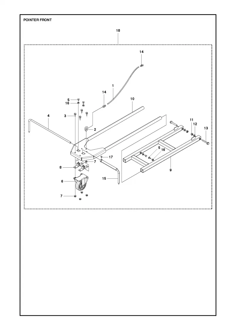 Pointer front