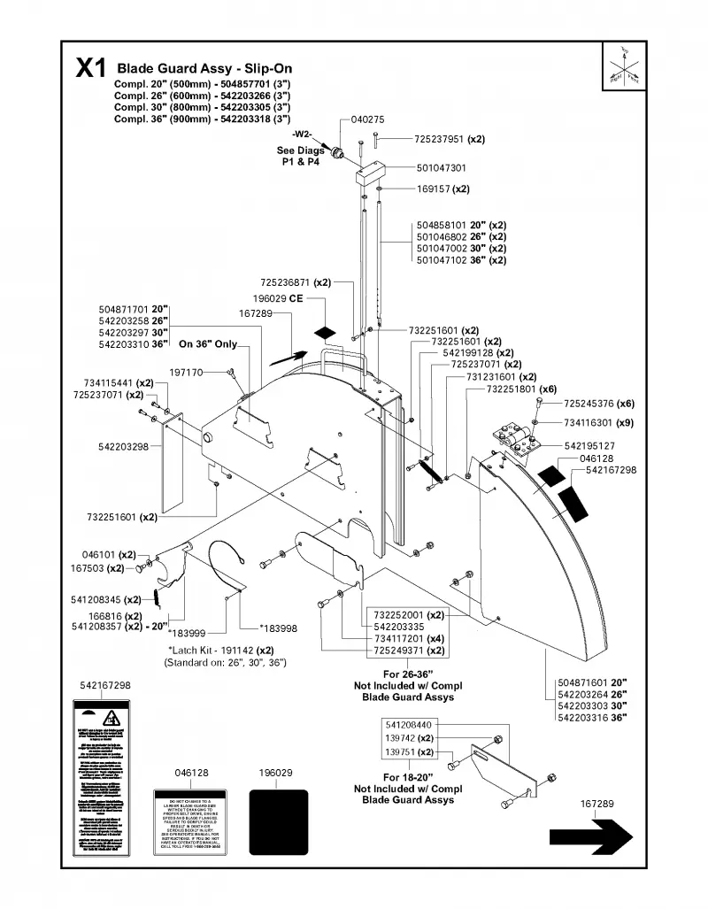 Blade guard assy - slip-on