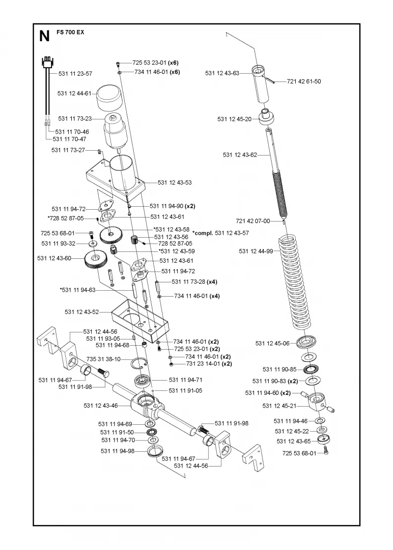 Depth feeding unit