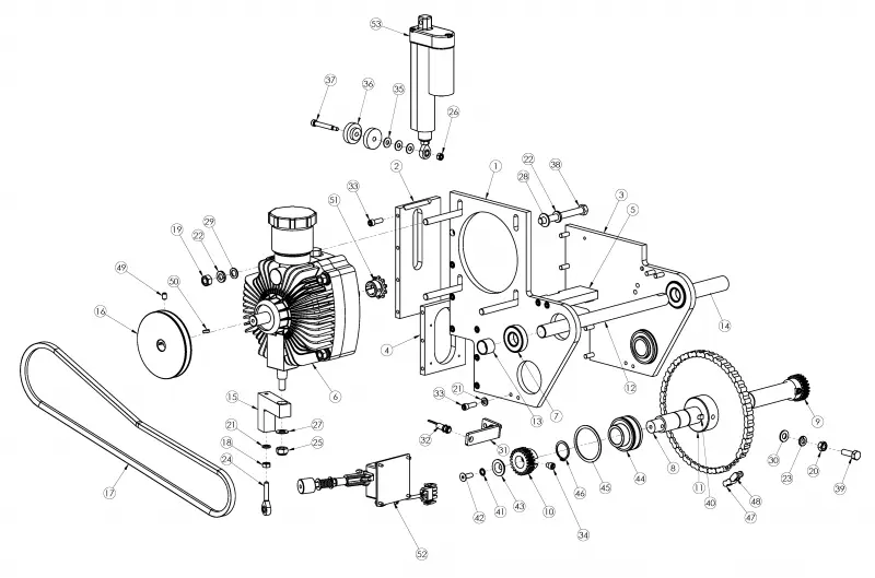 Hydraulic pump - motor