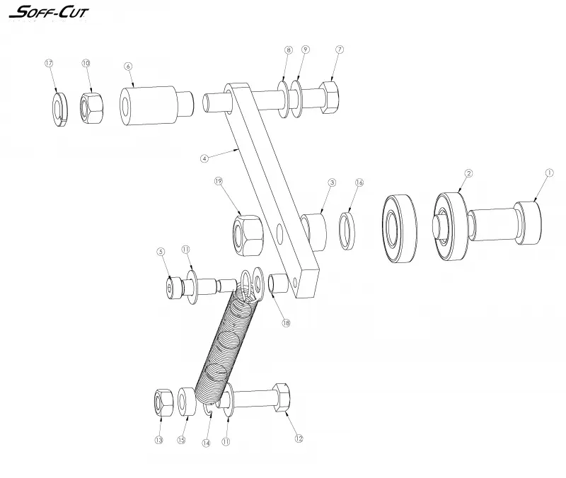 Blade idler pulley