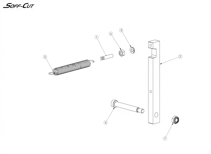 Blade release arm